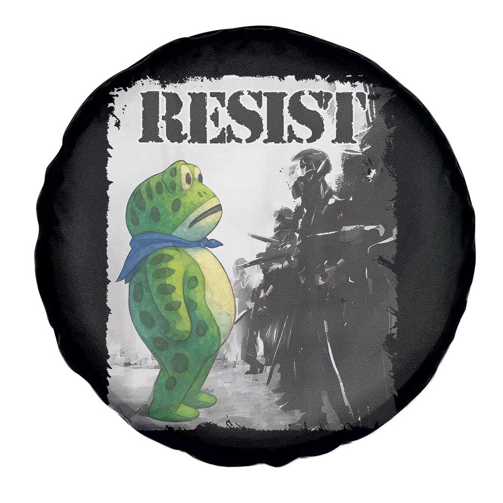 Frog Resist Spare Tire Cover Portland Frog Activist Protest City Art - Wonder Print Shop