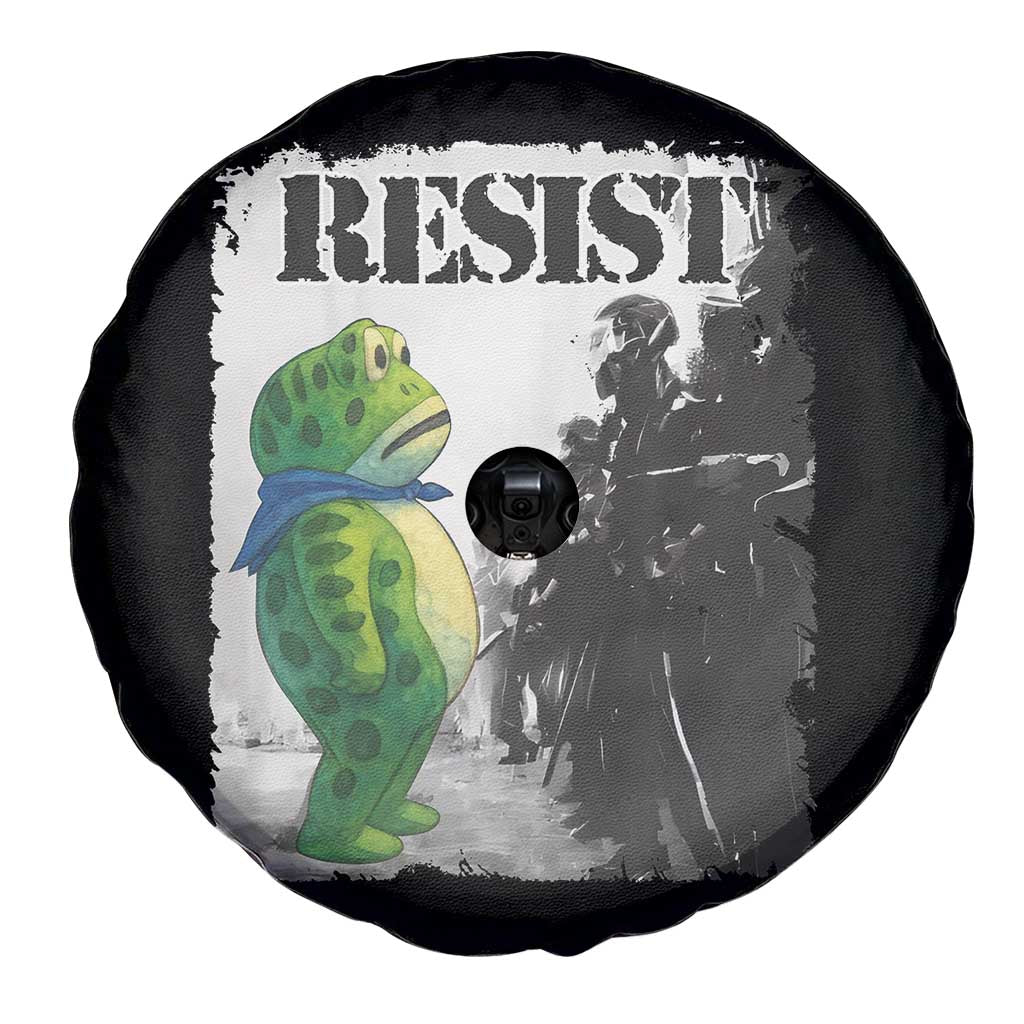 Frog Resist Spare Tire Cover Portland Frog Activist Protest City Art - Wonder Print Shop