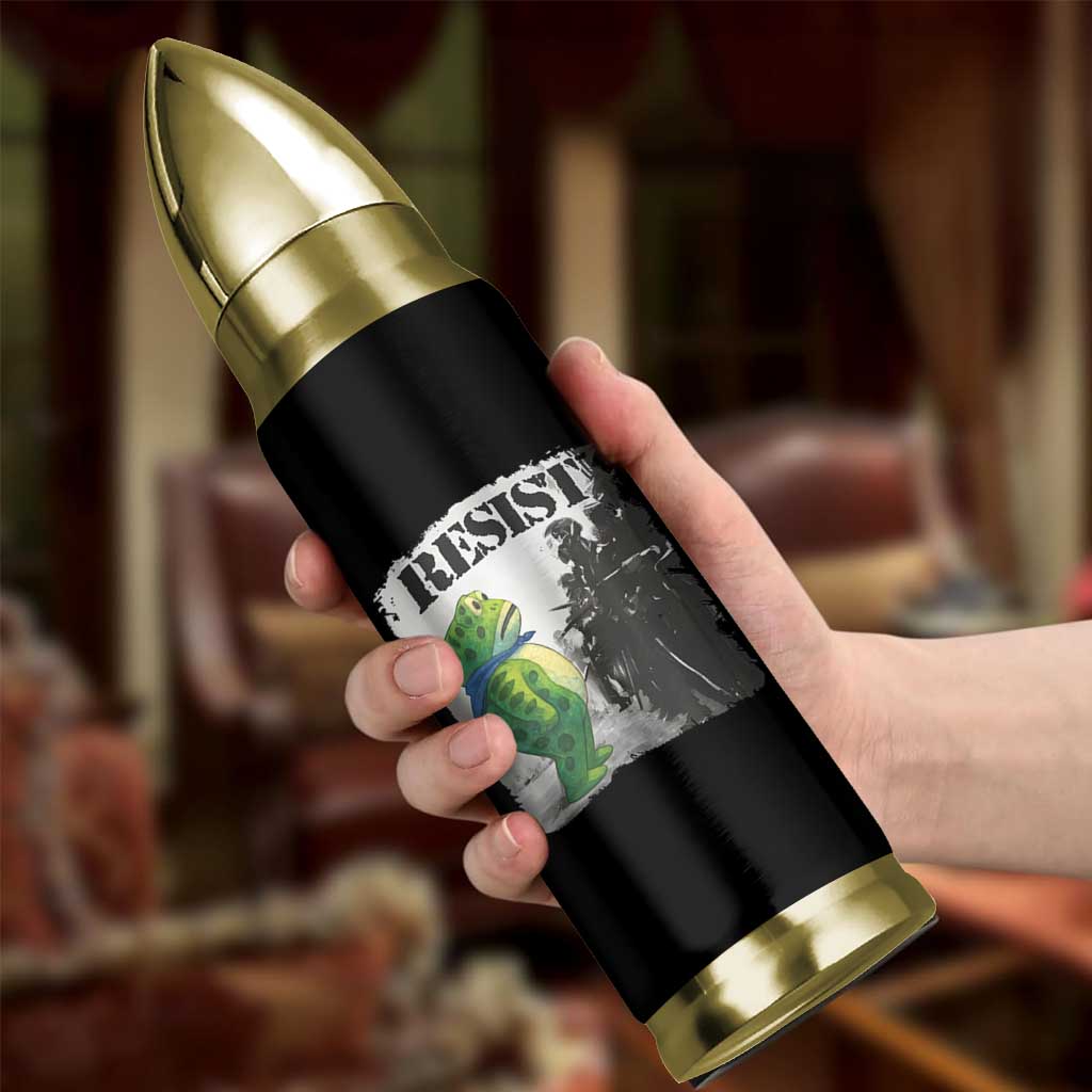 Frog Resist Bullet Tumbler Portland Frog Activist Protest City Art - Wonder Print Shop