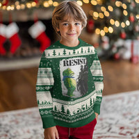 Frog Resist Ugly Christmas Sweater Portland Frog Activist Protest City Art - Wonder Print Shop