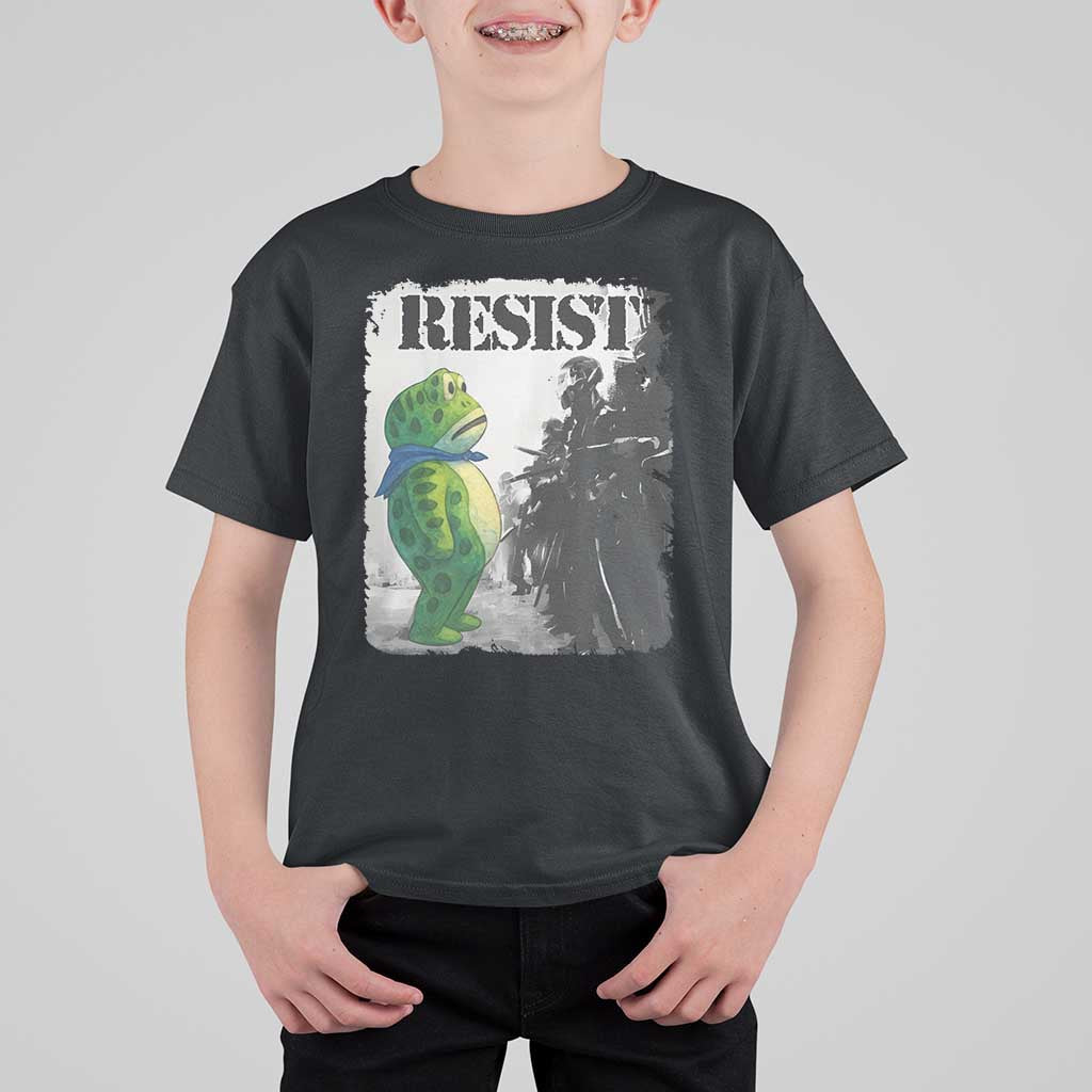 Frog Resist T Shirt For Kid Portland Frog Activist Protest City Art - Wonder Print Shop