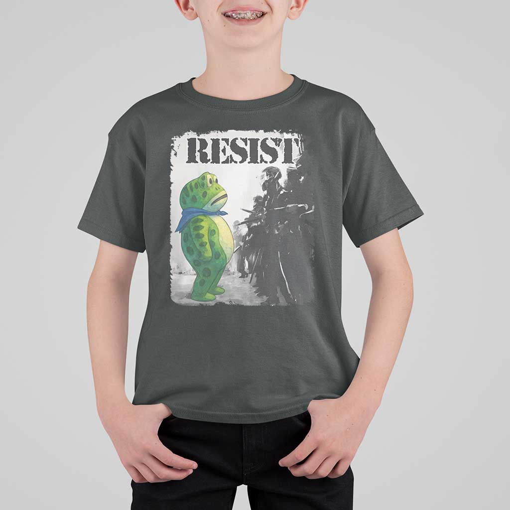 Frog Resist T Shirt For Kid Portland Frog Activist Protest City Art - Wonder Print Shop