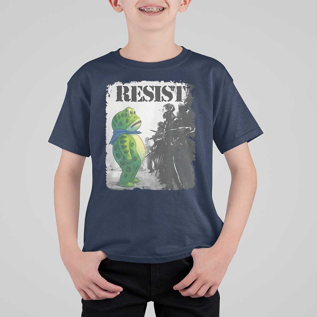 Frog Resist T Shirt For Kid Portland Frog Activist Protest City Art - Wonder Print Shop