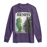 Frog Resist Long Sleeve Shirt Portland Frog Activist Protest City Art - Wonder Print Shop