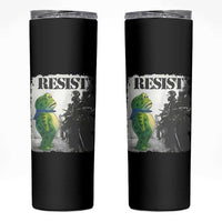 Frog Resist Skinny Tumbler Portland Frog Activist Protest City Art - Wonder Print Shop