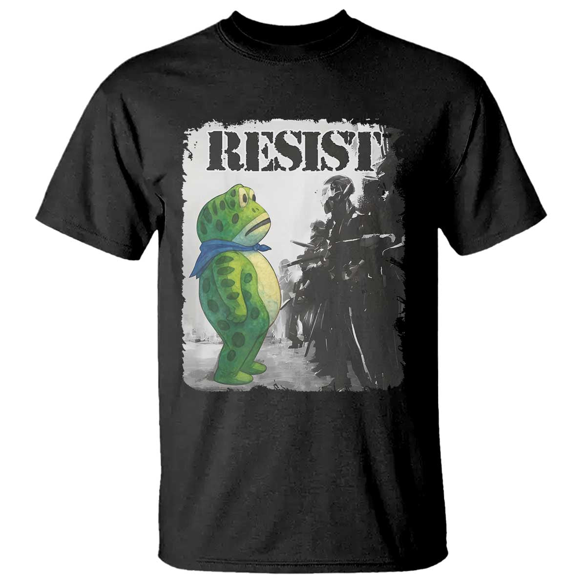 Frog Resist T Shirt Portland Frog Activist Protest City Art - Wonder Print Shop