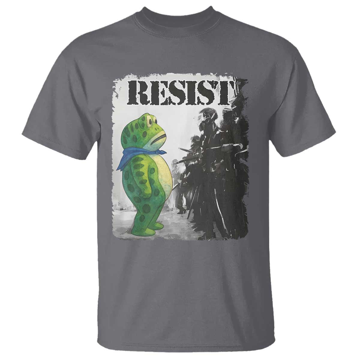 Frog Resist T Shirt Portland Frog Activist Protest City Art - Wonder Print Shop