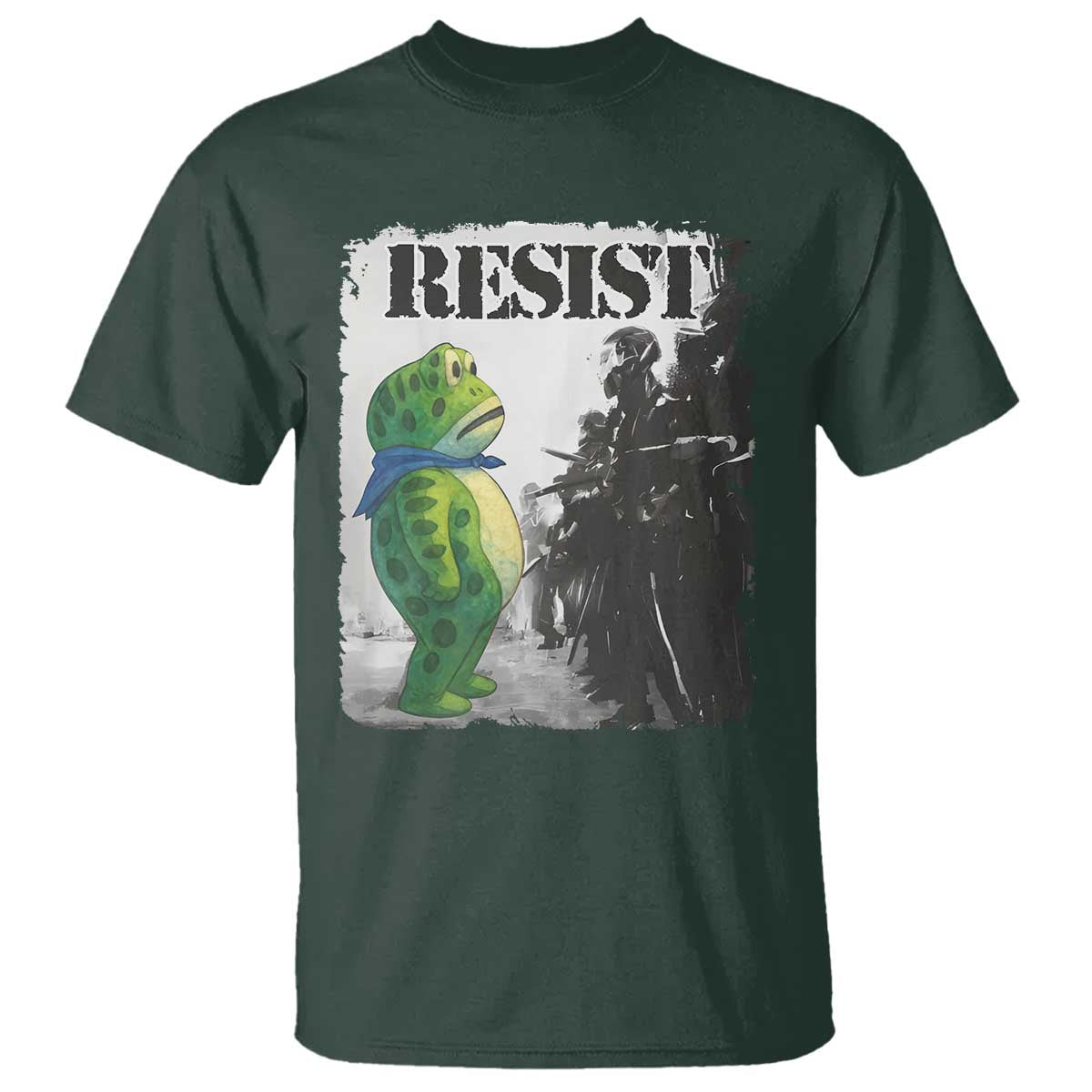 Frog Resist T Shirt Portland Frog Activist Protest City Art - Wonder Print Shop