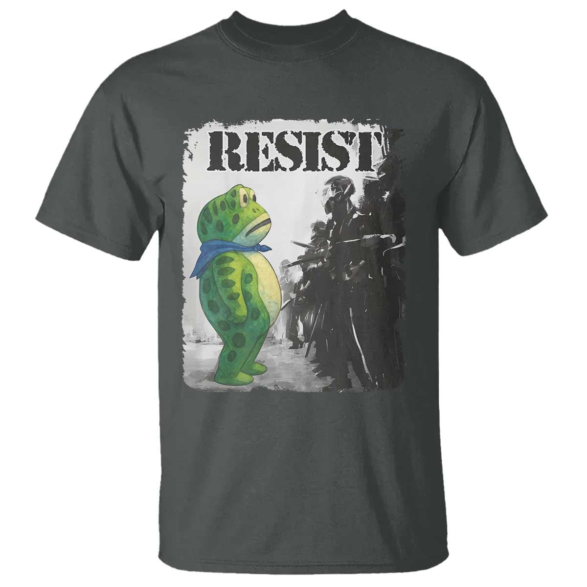 Frog Resist T Shirt Portland Frog Activist Protest City Art - Wonder Print Shop