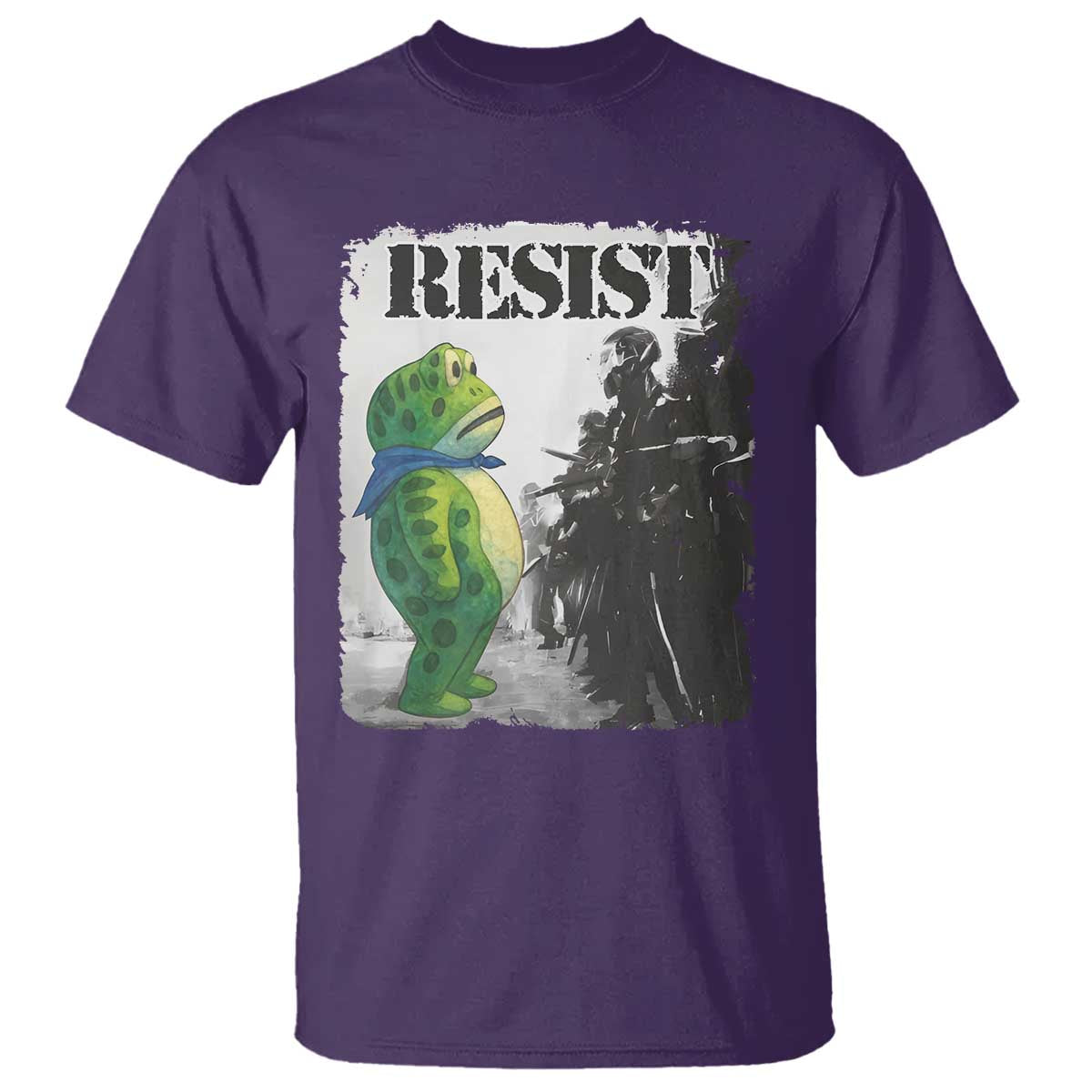 Frog Resist T Shirt Portland Frog Activist Protest City Art - Wonder Print Shop