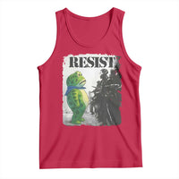 Frog Resist Tank Top Portland Frog Activist Protest City Art - Wonder Print Shop