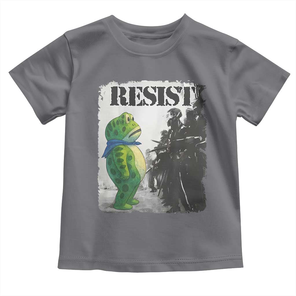 Frog Resist Toddler T Shirt Portland Frog Activist Protest City Art - Wonder Print Shop