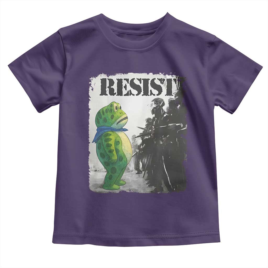 Frog Resist Toddler T Shirt Portland Frog Activist Protest City Art - Wonder Print Shop