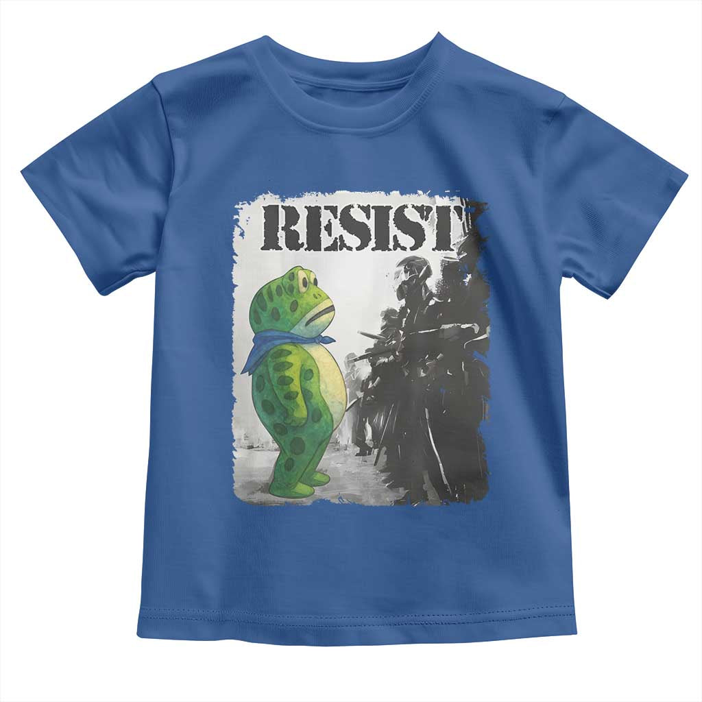 Frog Resist Toddler T Shirt Portland Frog Activist Protest City Art - Wonder Print Shop