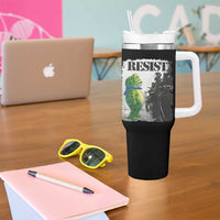 Frog Resist Tumbler With Handle Portland Frog Activist Protest City Art - Wonder Print Shop