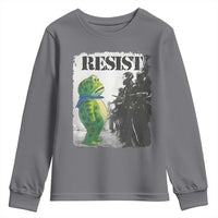 Frog Resist Youth Sweatshirt Portland Frog Activist Protest City Art - Wonder Print Shop