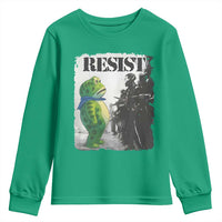 Frog Resist Youth Sweatshirt Portland Frog Activist Protest City Art - Wonder Print Shop