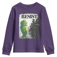 Frog Resist Youth Sweatshirt Portland Frog Activist Protest City Art - Wonder Print Shop
