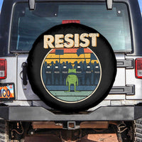 Frog Resist Spare Tire Cover Portland Frog Activist Protest Retro Sunset - Wonder Print Shop