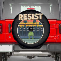 Frog Resist Spare Tire Cover Portland Frog Activist Protest Retro Sunset - Wonder Print Shop