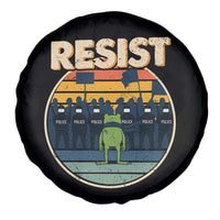 Frog Resist Spare Tire Cover Portland Frog Activist Protest Retro Sunset - Wonder Print Shop