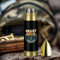 Frog Resist Bullet Tumbler Portland Frog Activist Protest Retro Sunset - Wonder Print Shop