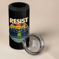 Frog Resist 4 in 1 Can Cooler Tumbler Portland Frog Activist Protest Retro Sunset - Wonder Print Shop