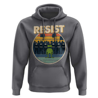 Frog Resist Hoodie Portland Frog Activist Protest Retro Sunset - Wonder Print Shop