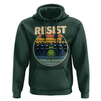 Frog Resist Hoodie Portland Frog Activist Protest Retro Sunset - Wonder Print Shop