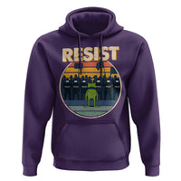 Frog Resist Hoodie Portland Frog Activist Protest Retro Sunset - Wonder Print Shop