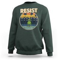 Frog Resist Sweatshirt Portland Frog Activist Protest Retro Sunset - Wonder Print Shop