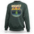 Frog Resist Sweatshirt Portland Frog Activist Protest Retro Sunset - Wonder Print Shop