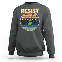 Frog Resist Sweatshirt Portland Frog Activist Protest Retro Sunset - Wonder Print Shop