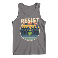 Frog Resist Tank Top Portland Frog Activist Protest Retro Sunset - Wonder Print Shop