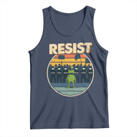 Frog Resist Tank Top Portland Frog Activist Protest Retro Sunset - Wonder Print Shop