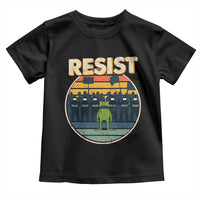 Frog Resist Toddler T Shirt Portland Frog Activist Protest Retro Sunset - Wonder Print Shop