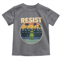 Frog Resist Toddler T Shirt Portland Frog Activist Protest Retro Sunset - Wonder Print Shop