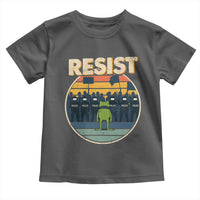 Frog Resist Toddler T Shirt Portland Frog Activist Protest Retro Sunset - Wonder Print Shop