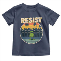 Frog Resist Toddler T Shirt Portland Frog Activist Protest Retro Sunset - Wonder Print Shop