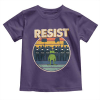 Frog Resist Toddler T Shirt Portland Frog Activist Protest Retro Sunset - Wonder Print Shop