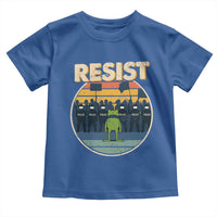 Frog Resist Toddler T Shirt Portland Frog Activist Protest Retro Sunset - Wonder Print Shop