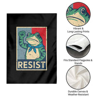 Frog Resist Garden Flag Portland Frog Raised Fist Poster Graphic - Wonder Print Shop