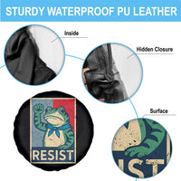 Frog Resist Spare Tire Cover Portland Frog Raised Fist Poster Graphic - Wonder Print Shop