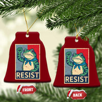 Frog Resist Ceramic Ornament Portland Frog Raised Fist Poster Graphic - Wonder Print Shop