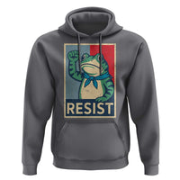 Frog Resist Hoodie Portland Frog Raised Fist Poster Graphic - Wonder Print Shop