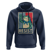 Frog Resist Hoodie Portland Frog Raised Fist Poster Graphic - Wonder Print Shop