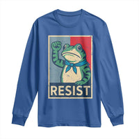 Frog Resist Long Sleeve Shirt Portland Frog Raised Fist Poster Graphic - Wonder Print Shop