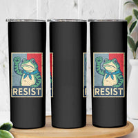 Frog Resist Skinny Tumbler Portland Frog Raised Fist Poster Graphic - Wonder Print Shop