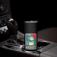 Frog Resist Skinny Tumbler Portland Frog Raised Fist Poster Graphic - Wonder Print Shop
