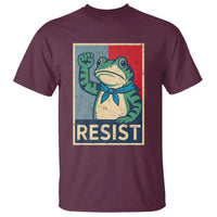 Frog Resist T Shirt Portland Frog Raised Fist Poster Graphic - Wonder Print Shop